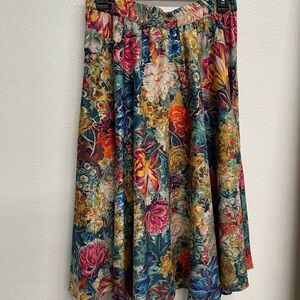 Floral Multicolor Women's Skirt